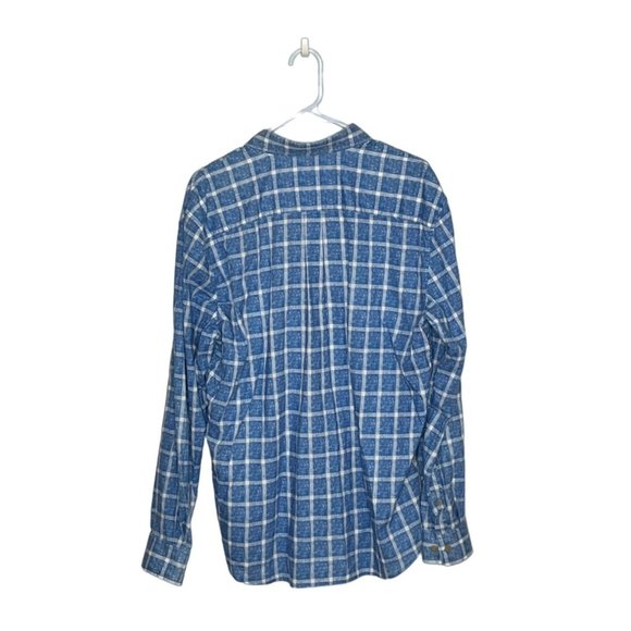 Johnnie O hangin out alto laguna blue check plaid button down shirt size L - Picture 2 of 7